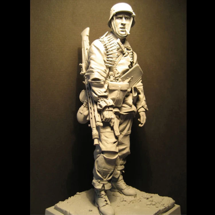 

1/16 машинный gunner Kampgruppe Hanson 1944, полимерные фигурки солдат GK, тема военной войны Второй мировой войны, без покрытия, без цвета