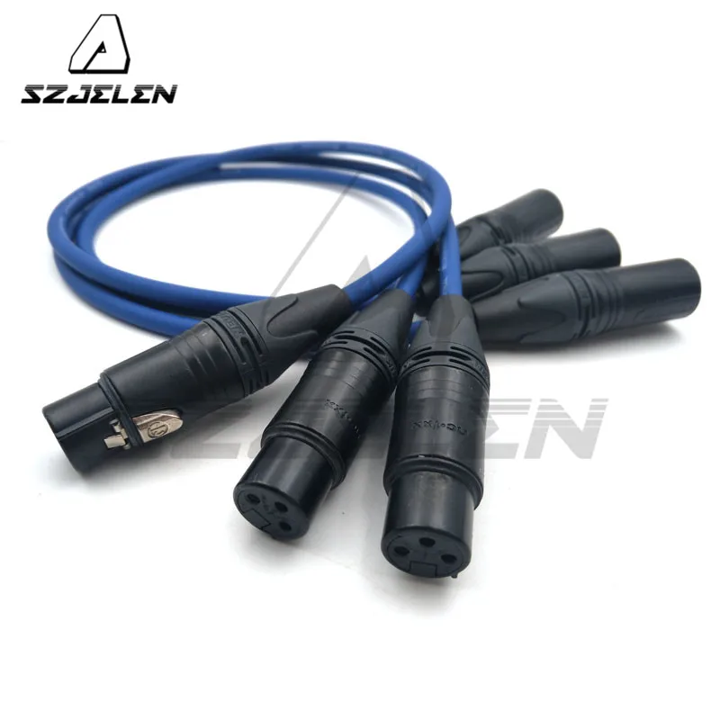 3 контактный XLR кабель для NEUTRIK штекер гнездо M/F аудиокабель микрофонного микшера