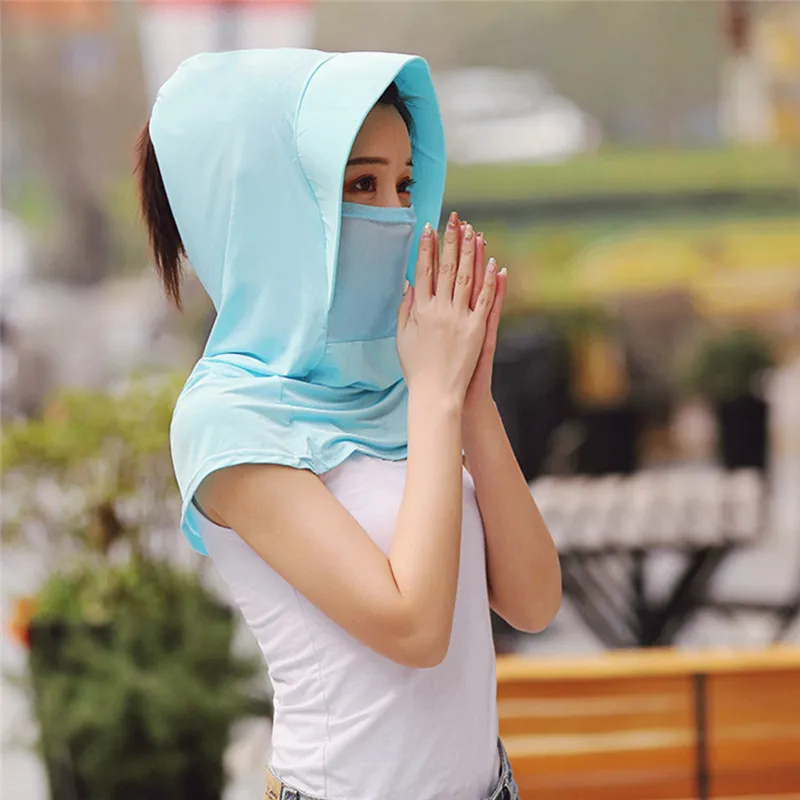 Женская маска от солнца летняя велосипедная Пыленепроницаемая Солнцезащитная