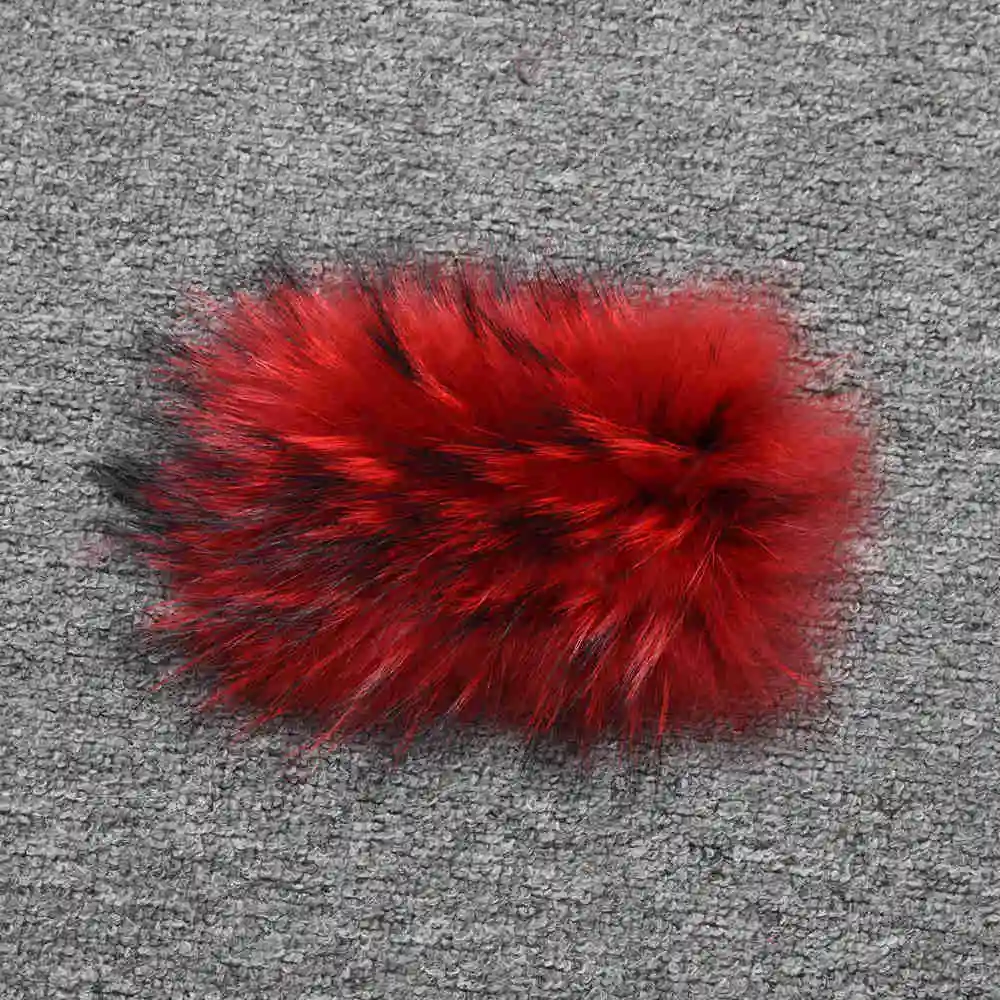 Red JKKFURS Новинка года поступления натуральный мех жилет для женщин из натуральной енота меховой жилет короткая куртка зимняя мода 3 ряда S1150SJ - Цвет: Red