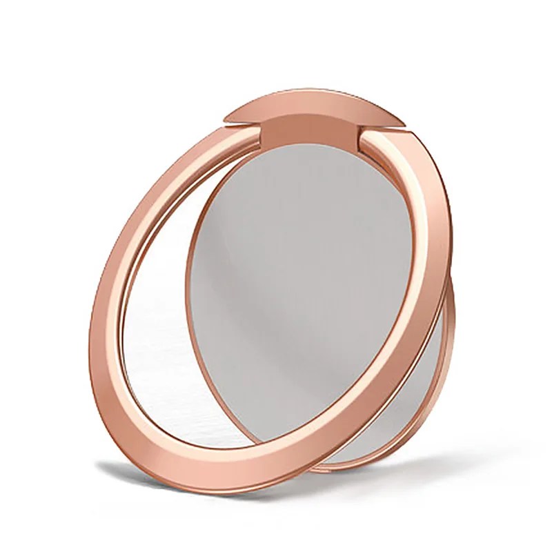 RoseGold Металлический держатель для пальца для мобильного телефона для iPhone XS MAX XR X для samsung s9 s8 сотовый телефон кольцо-держатель для телефона палец кольцо для телефона держатели - Цвет: RoseGold