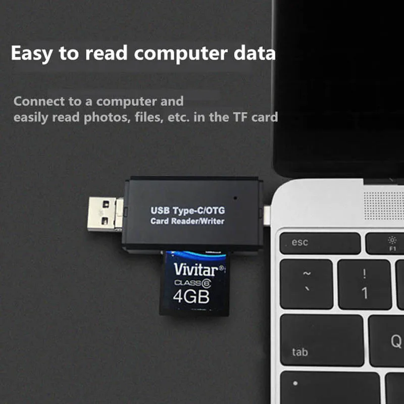 Micro USB кард-ридер с TF картой OTG Смарт-карта памяти адаптер для MacBook ноутбука USB 3,0 Тип C кардридер SD кард-ридер