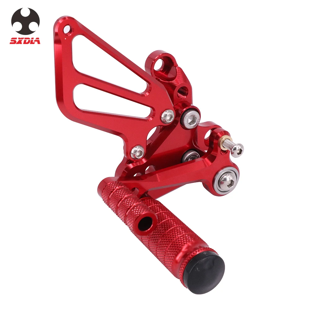 

Motorcycle CNC Adjustable Foot Pegs Rear Set Footpegs Footrests For Ducati 1098 1198 S R Bayliss LE 2009 Tricolore 2007 848 EVO