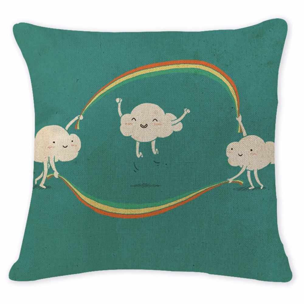 Роскошный чехол для подушки наволочки с принтом фруктов арбузов офисные большие