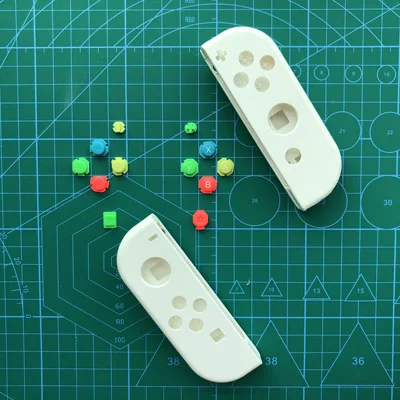 White Sets Для консоли nintendo Switch Joy con чехол корпус Белый Запасные части DIY оболочка прозрачный джойстик NS Переключатель джойстик - Цвет: White Sets