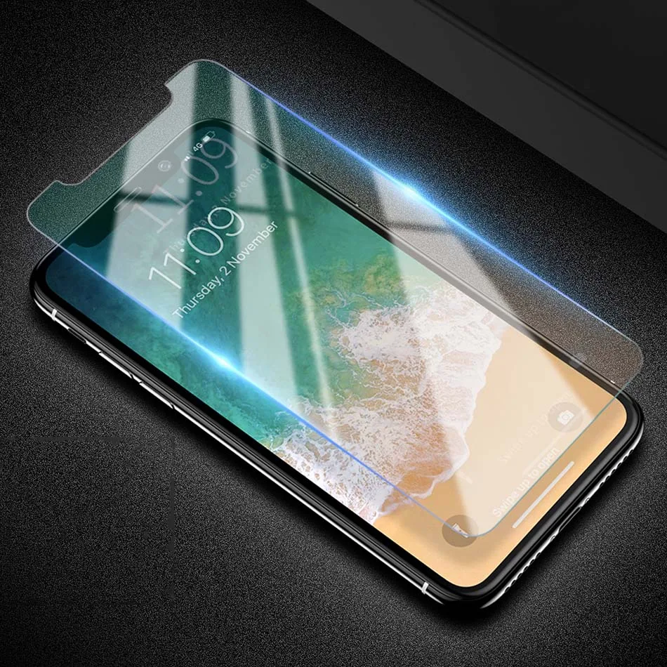 RZP 9H закаленное стекло для iPhone X Защита экрана Apple 10 2.5D HD прозрачная стеклянная