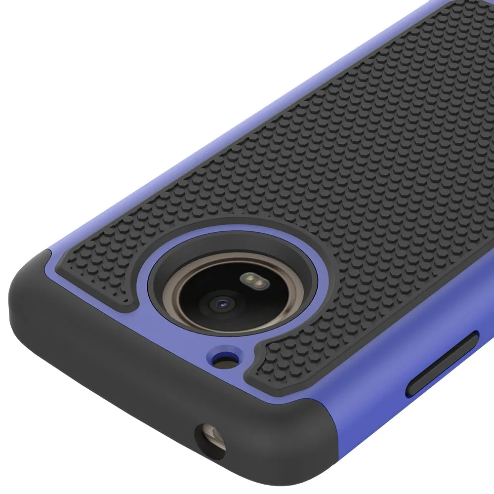 Для Motorola Moto G5 Heavy Duty Hybrid Armor чехол двухслойный Жесткий ПК + Резиновый ТПУ