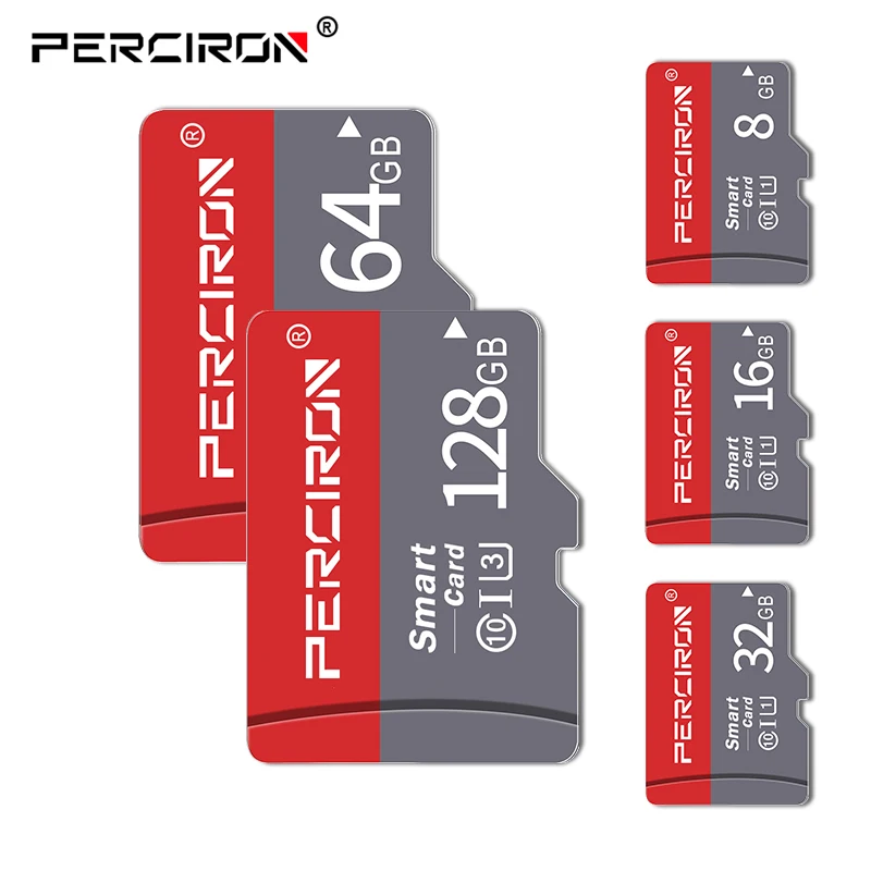 PERCIRON micro карта памяти 64 ГБ TF/SD карты 128 Гб Высокая скорость tarjeta microsd 32 ГБ 16 ГБ 8 ГБ флэш-диск для смартфонов/планшетов/ПК