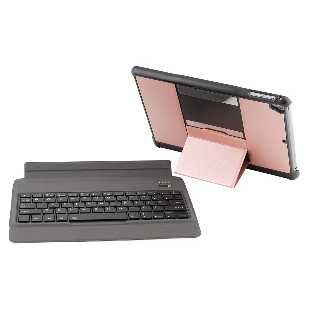 Розовый VOBERRY клавиатура Ipad 9,7 Bluetooth клавиатура для планшета для IPad Air/Air2/Pro Чехол металлическое беспроводное покрытие клавиатуры Bluetooth#2 - Цвет: Розовый