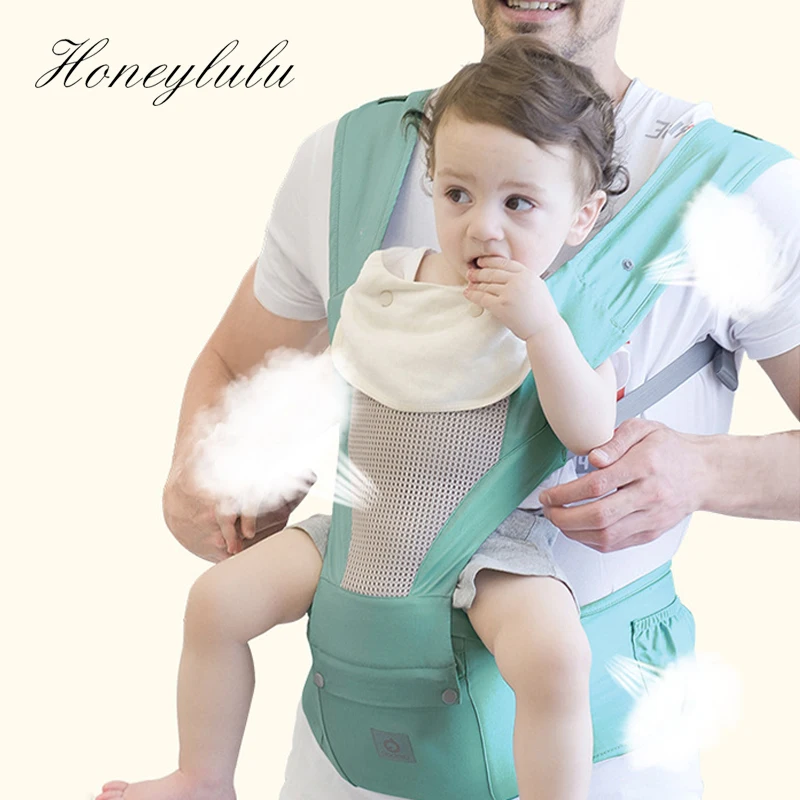 Воздухопроницаемый летний слинг для новорожденных Honeylulu 3D эргонокузак кенгуру