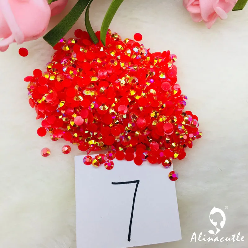 No 7 20 г драгоценные камни 4 мм/6 мм алмаз плоской задней нижней кристалл акриловые драгоценные камни блестки для нейл Арта(искусство украшения ногтей) одежда Скрапбукинг Камешки Камень - Цвет: No 7