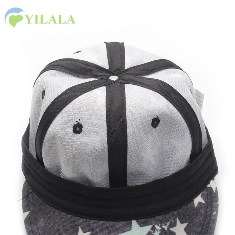 Мода Младенческой Бейсболки Мальчик Вс Cap Звезда Ретро Дети шляпы Мужская Хлопок