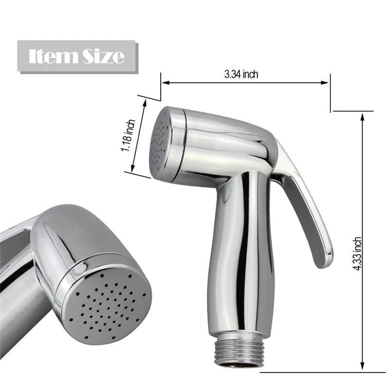 Ручной биде для туалета с одним путем подачи воды, смеситель для фонтанчика в ванной комнате, душевая головка-распылитель, насадка для замены выдвижной кухонной форсунки, хромированная.