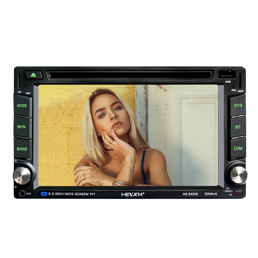 HEVXM 6609 Android 6 2-дюймовый автомобильный DVD навигационный плеер автомобильное радио