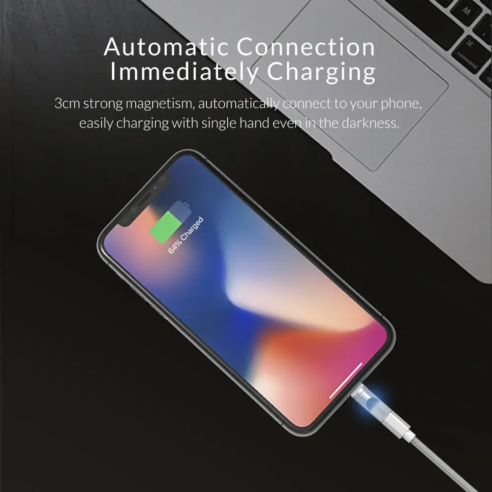 Магнитный адаптер ORICO Micro USB OTG для зарядки и синхронизации данных iPhone/Android