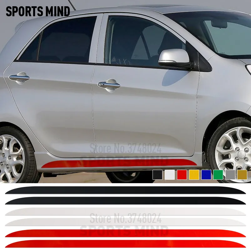 2 шт. настраиваемый боковой двери полосой колеса автомобиля Стикеры наклейка