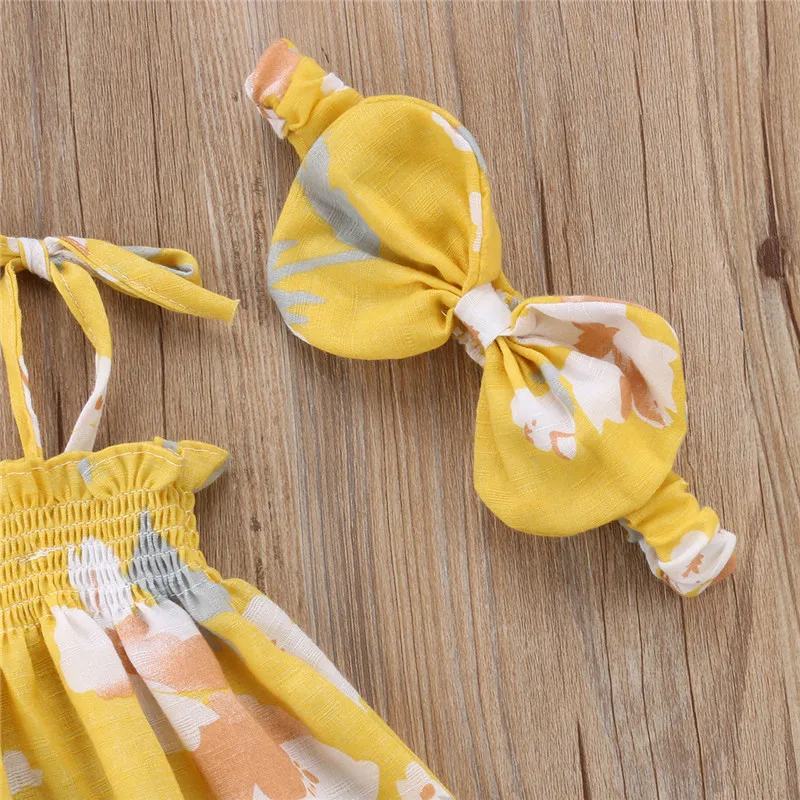 Комплект одежды Emmababy из футболки на бретельках без рукавов с цветочным принтом