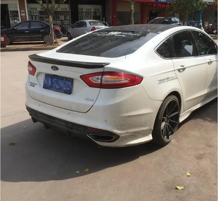 JIOYNG ABS краска заднего крыла багажник спойлер для Ford Mondeo Fusion 2013 2014 2015 2016 2017 BY EMS|trunk lip