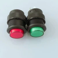 2pcslot g152 16mm self locking power switch button ac 250v 3a with light red green