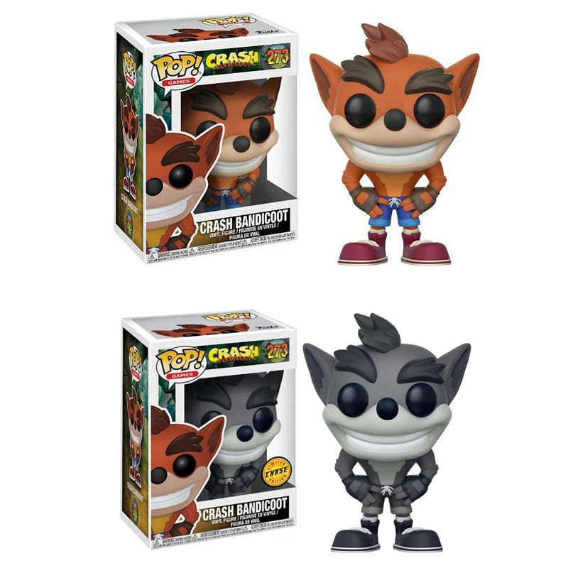 FUNKO POP мультфильм Аниме игра персонаж Краш Бандикут виниловые фигурки Коллекция Модель игрушки для детей Рождественский подарок