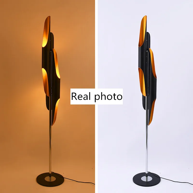 Современный Креативный напольный светодиодный светильник лампы в алюминиевой