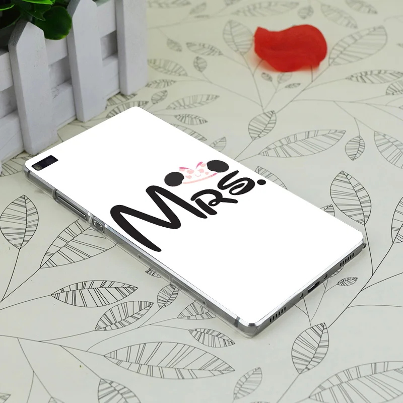 C0602 Mrs. Wedding Ears Transparent Hard Thin Case Skin Cover For Huawei P 6 7 8 9 Lite Plus Honor 4C 4X G7 |