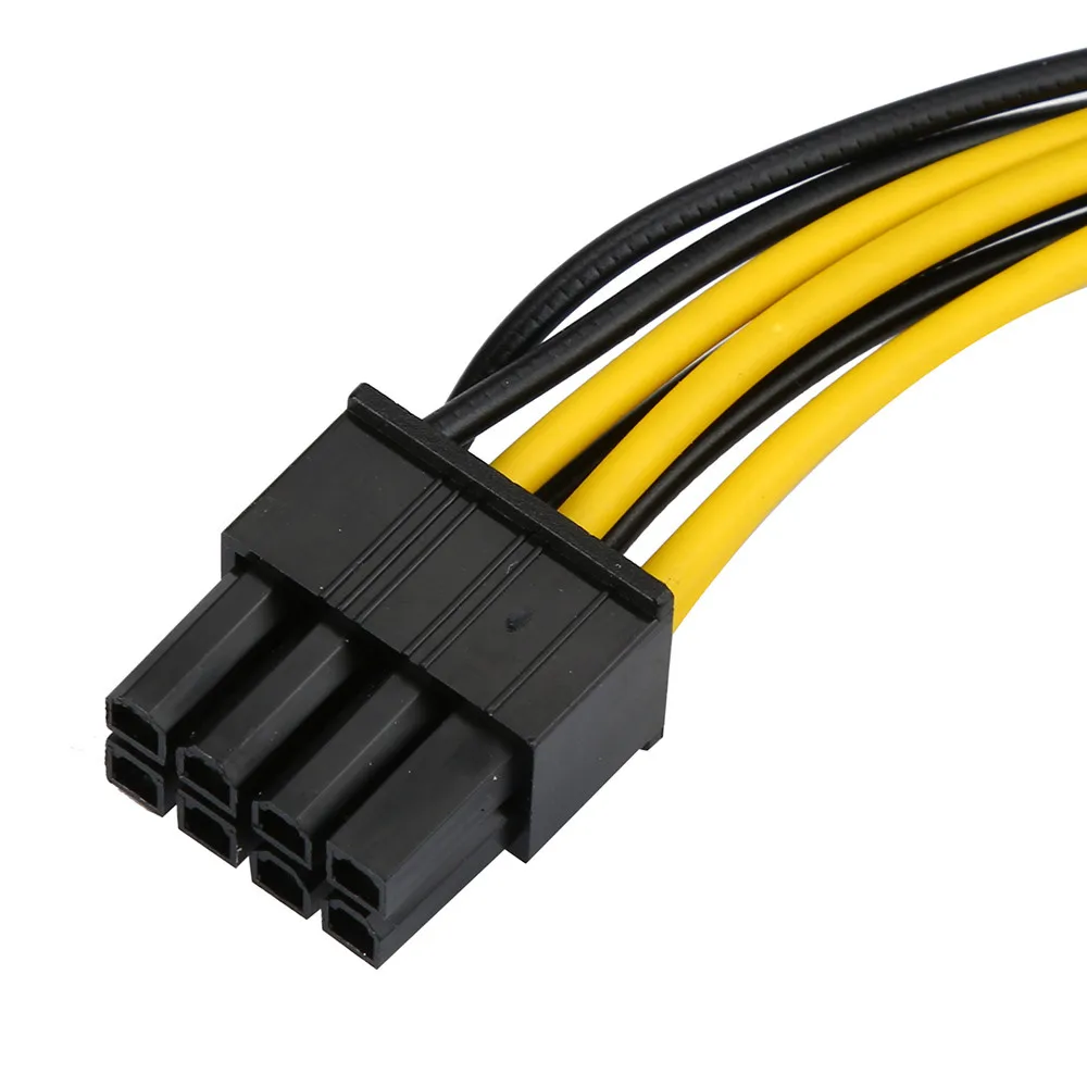 Кабель преобразователя питания PCI Express 6-pin до 8-pin 18 см для видеокарты GPU PCIE PCI-E