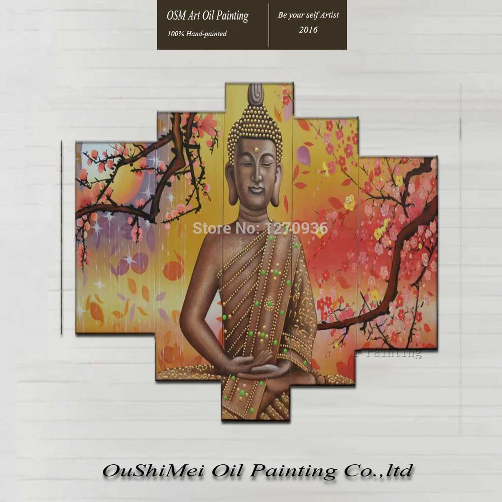 Цена по прейскуранту завода 5 шт. ручная работа Высокое качество будда картина