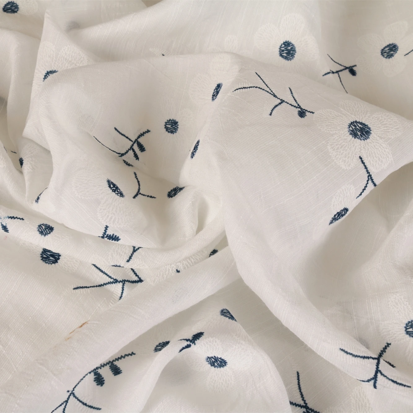 

New Bamboo Cotton and Hemp Printed Fabric Silk Fabric