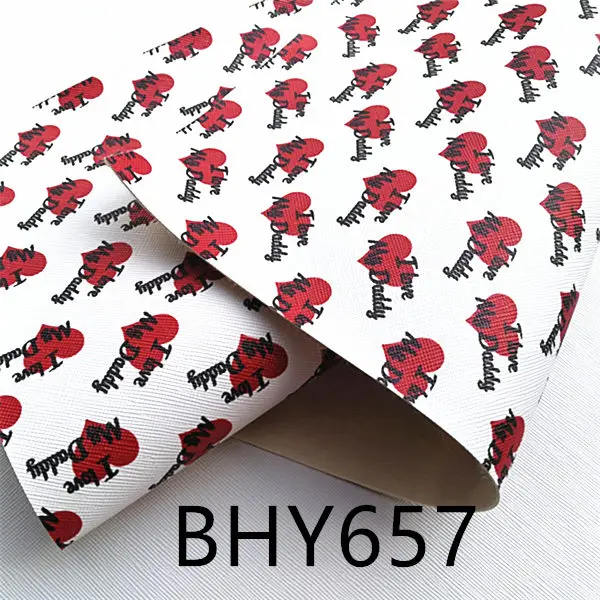 BHY657 1 шт./7,6*12 дюймов мультфильм лук девушка кожа viny ткань BHY657 - Color: BHY657