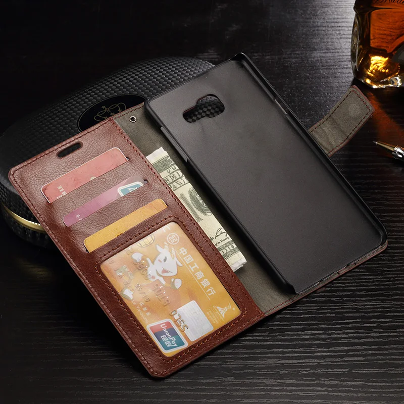 Fundas люкс Ретро Flip Стенд Бумажник Обложка для Samsung Galaxy J7 Prime кожаный чехол телефон