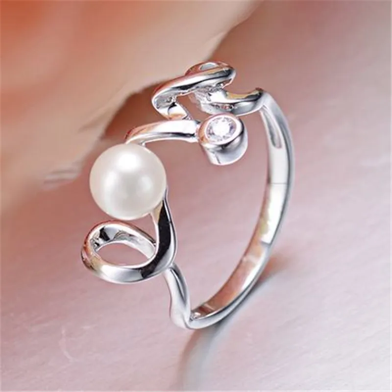 YIKALAISI 2017 новое 100% Ювелирное кольцо с жемчугом любовь пресноводный жемчуг