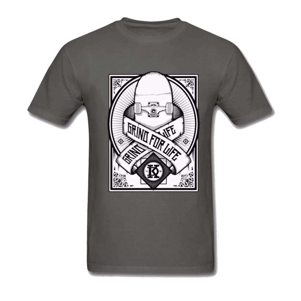 2018 New Skateboard T shirt Men Skater Longboard sk8 Short Sleeve Grind for life Men's compression Custom Summer Top Plus | Мужская