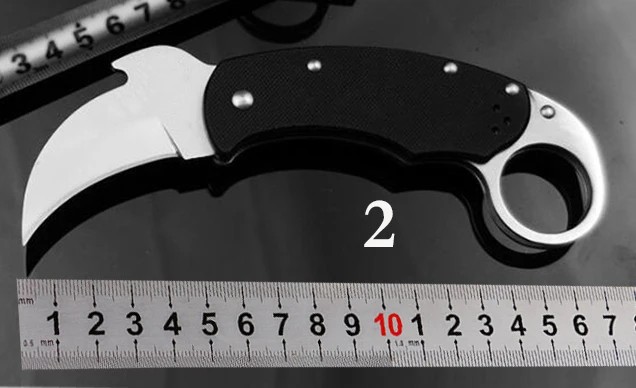 2 Karambit складной нож 5CR15MOV лезвие G10 ручка для тренировок на открытом воздухе когти походные Карманные охотничьи ножи для выживания EDC ручные инструменты - Цвет: 2