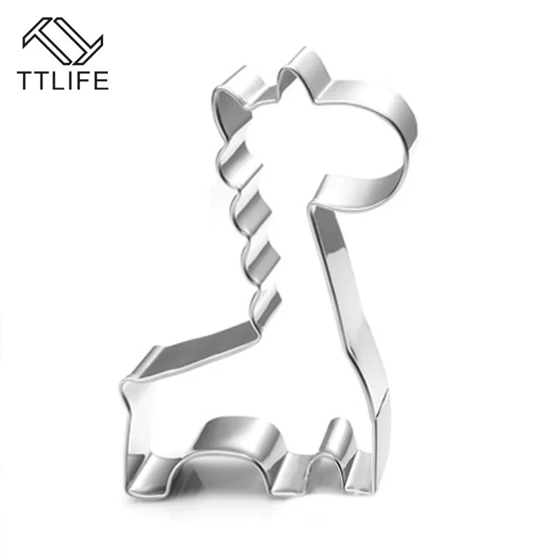 TTLIFE формочки для печенья с оленем из нержавеющей стали, кондитерские изделия для выпечки, бисквит, кондитерские изделия, декор торта, формы для выпечки, аксессуары