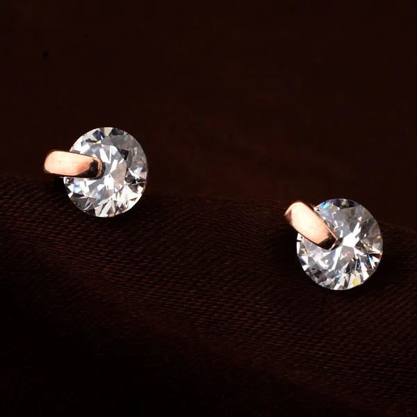 Женские серьги TongKwok фирменные из натурального циркония AAA # RA25513|brand earrings for