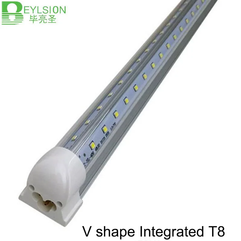 30 шт. 18 Вт 24 36 48 интегрированные v-образные светодиодные трубки T8 AC85-265v