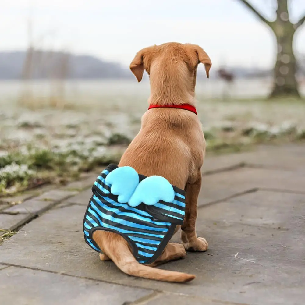 Подгузники для собак многоразовое нижнее белье домашних животных полосатые