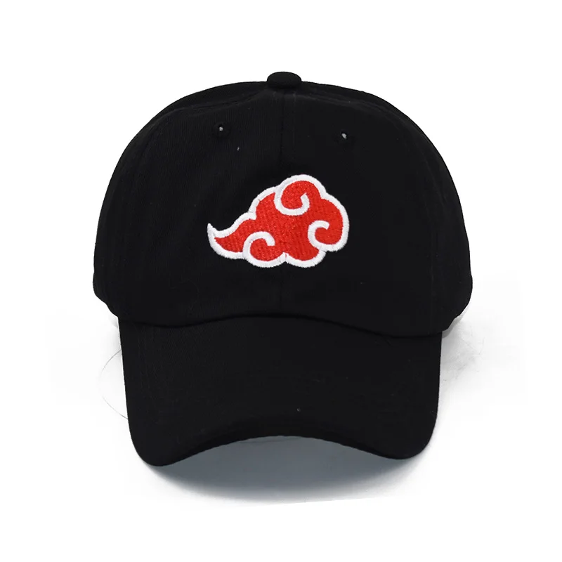 Аниме Lovers логотип Akatsuki папа шляпа семья Uchiha 100% хлопок вышивка бейсболки черная
