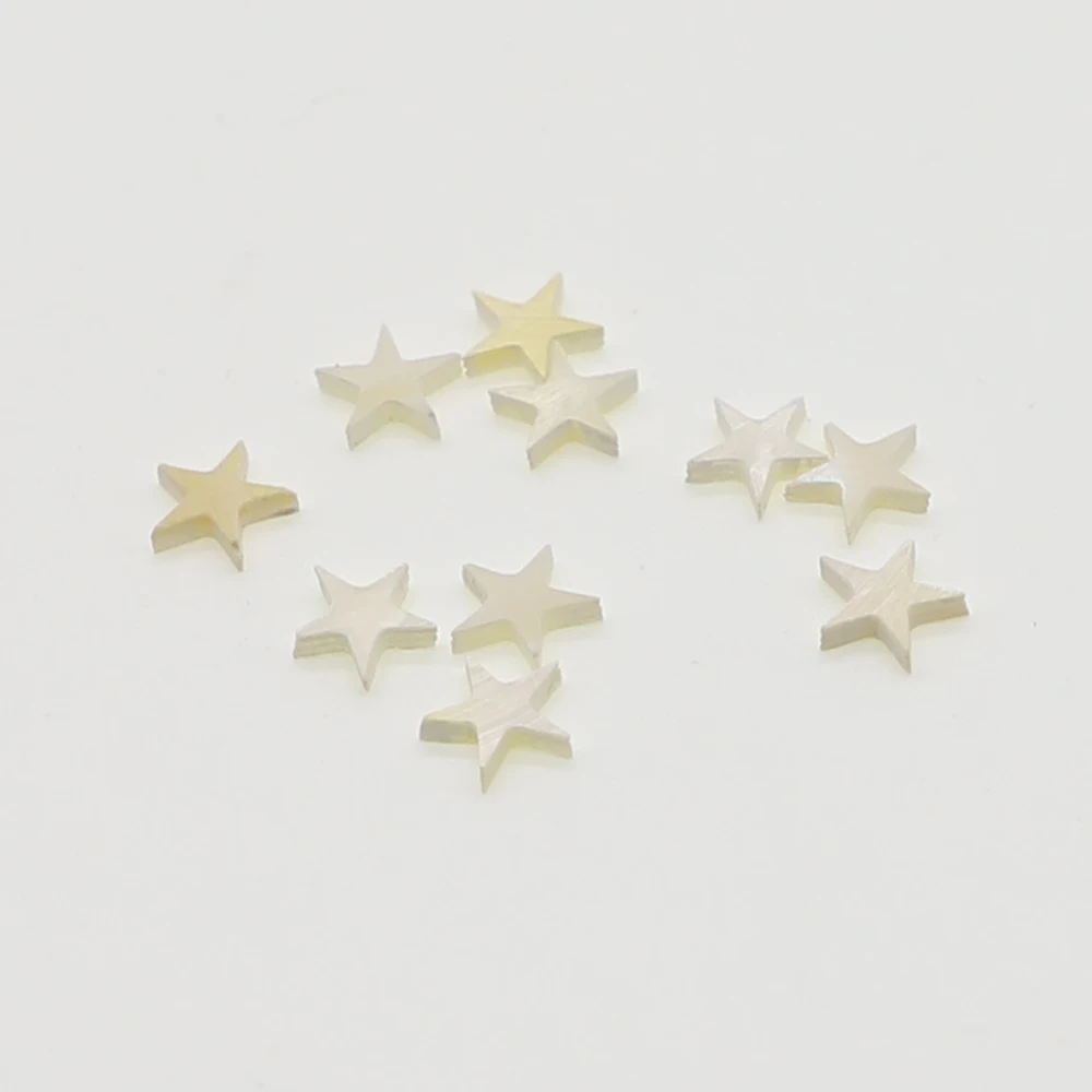 10Pcs/set Acoustic Guitars Fretboard Fingerboard Dots Inlay Markers White Pearl Shell Star Shape Guitar Accessories Parts | Спорт и