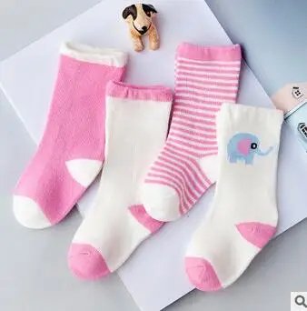 pink elephant Г. гольфы для маленьких мальчиков и девочек носки для младенцев носки для новорожденных с героями мультфильмов детские носки для девочек meias Детские аксессуары - Цвет: pink elephant