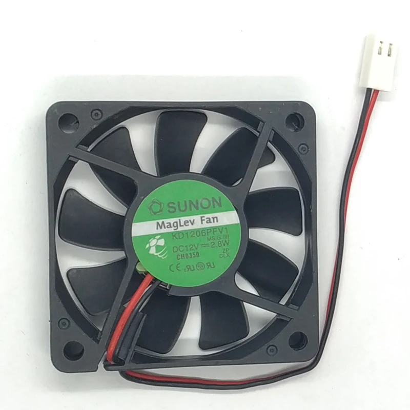 Оригинальный SUNON KDE1206PFV1 DC 12 В 2,8 Вт 6010 6 см 60*60*10 мм Тонкий охлаждающий вентилятор с магнитным подшипником