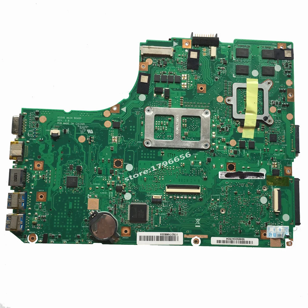 Материнская плата K55VD REV: 3,1/3,0 GT610M/2 GB для ASUS K55V A55V R500V материнская плата для ноутбука K55VD материнская плата K55VD тест