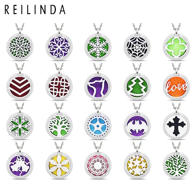 Оптовая ароматерапия ювелирные изделия кулон 30 мм нержавеющая сталь аромат