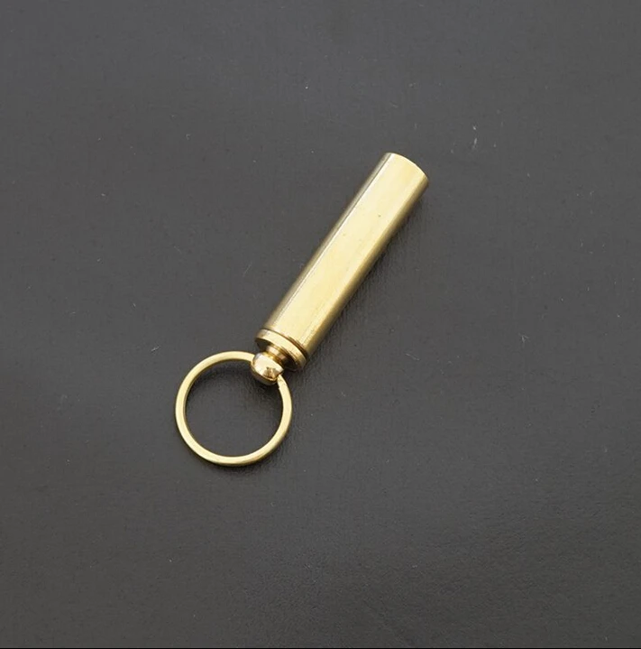 

Pure Brass high frequency Survival whistle dog training whistle Keychain
