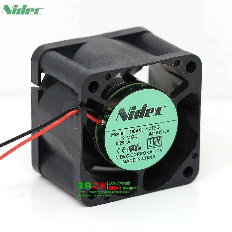 Для D04XL 12T2G Nidec 4 см 40 мм 4*4*2 8 40*40*28 4028 12 В 0.29A двойной шар 1U вентилятор сервера C34957|server