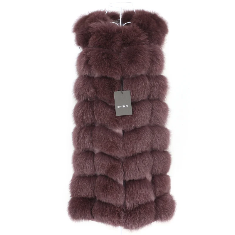 wine red 90cm OFTBUY Весна с натуральным кроличьим мехом жилет из настоящего меха лисы Для женщин без рукавов зимняя куртка жилет из натурального меха пальто утепленная плотная Детская жилетка теплая уличная одежда - Цвет: wine red 90cm
