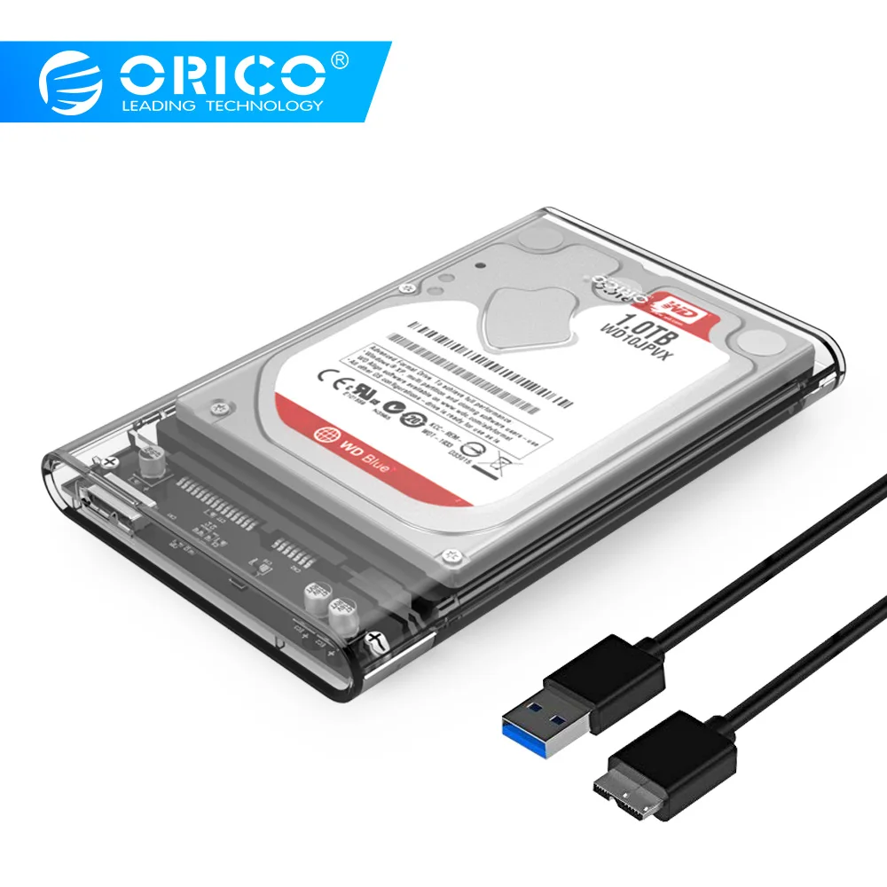 ORICO 2139U3 жесткий диск 2.5 дюймов прозрачный USB3.0 Поддержка протокола UASP|orico hard drive