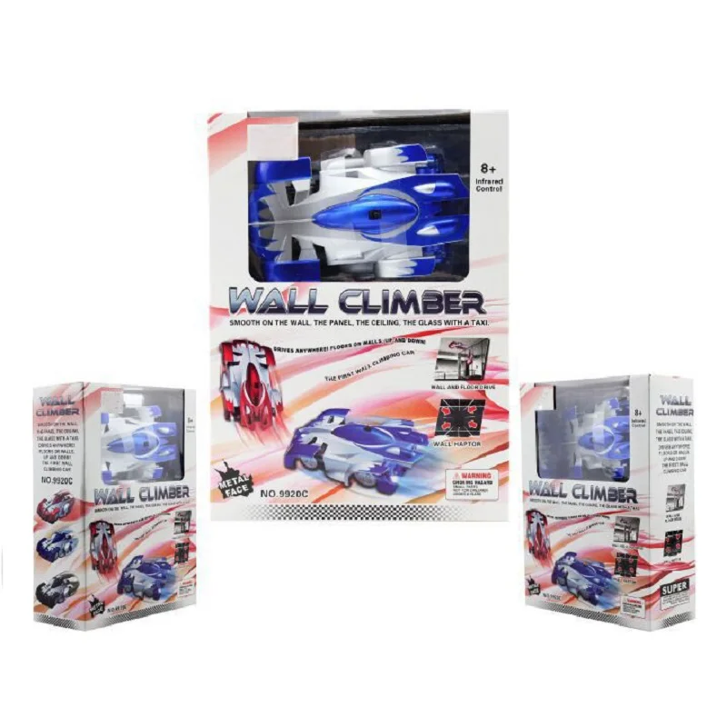 RC Wall Climbinginger автомобиль со светодиодной подсветкой игрушка дистанционное