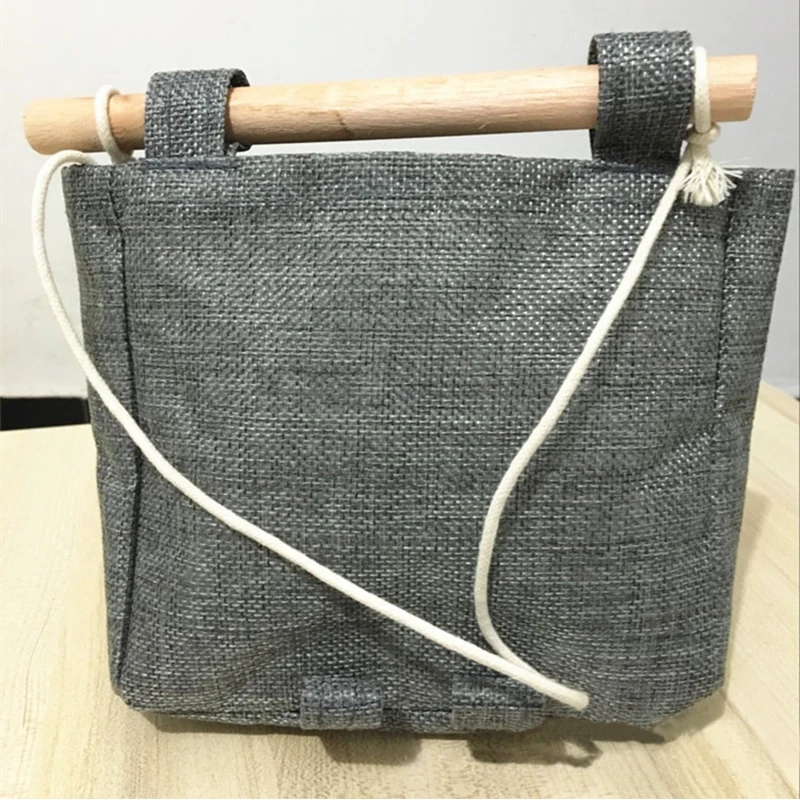 1 шт. сумка для хранения из хлопка и льна|storage bag|linen storage bagshome bag |